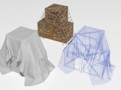 fish net  Low-poly 3D model
