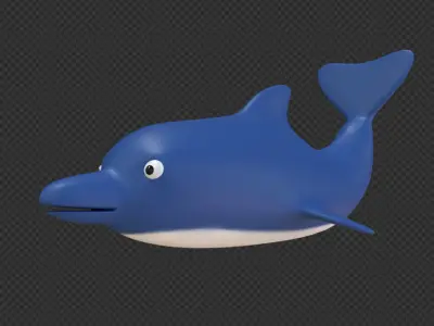 Dolphin 3D Model Low-poly 3D model