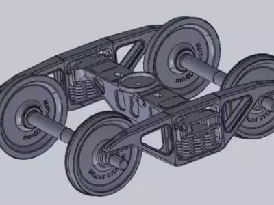 Diamond bogie frame 3D model