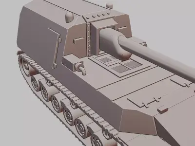 HO-RI Japanese WWII Tank Destroyer 3D Print Model 3D print model