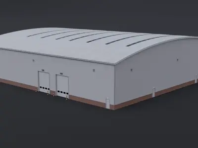 Warehouse 6 Low-poly 3D model