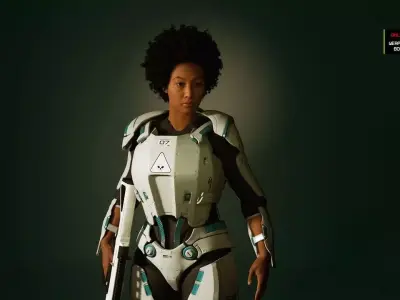 Meta Sci-Fi Outfits Low-poly 3D model