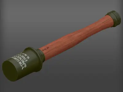 M24 Stick Grenade Low-poly 3D model purchase
