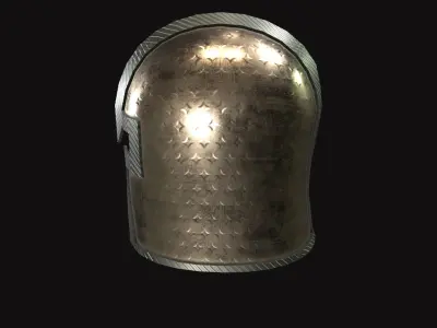 Medieval Helmet V04 Low-poly 3D model