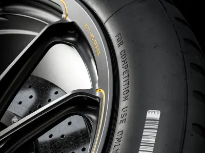 Dunlop Lemans24 280 680 R18 WET 3D model
