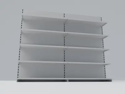 Industrial shelves Free 3D model