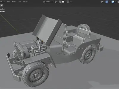 Willys Jeep Free 3D model