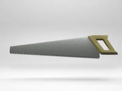 Low Poly - Woodsaw saw blade Low-poly 3D model