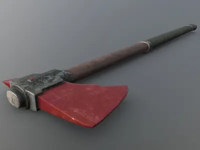 Axe - Ruby Low-poly 3D model