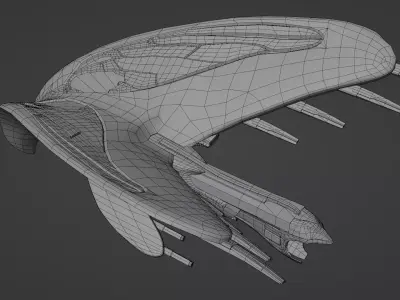 Star Trek Praetor Flagship Low-poly 3D model