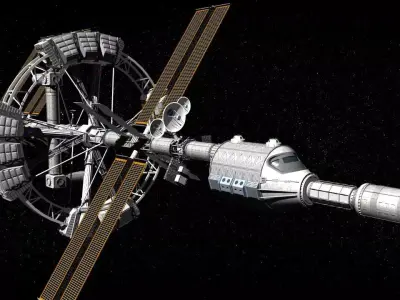 Space Ship 3D model 5