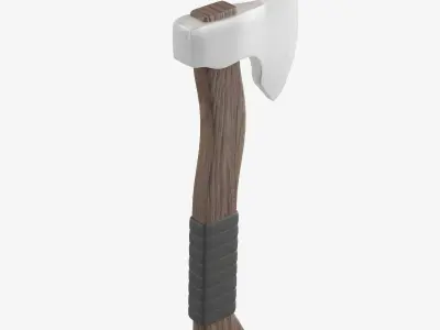 Survival Axe 02 Low-poly 3D model