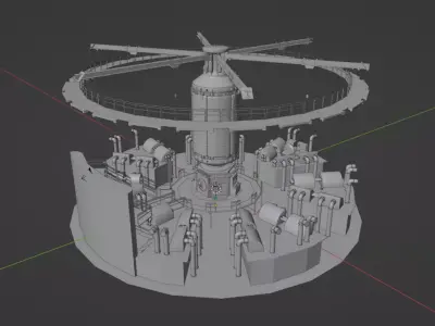 Silo Series Generator Room Free 3D model