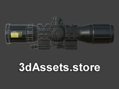Weapon - Scope - 12 - UTG3BugBuster Low-poly 3D model