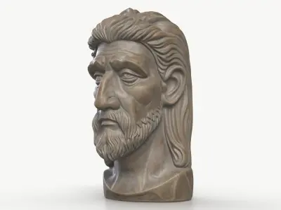 Old Man Bust 1 3D model
