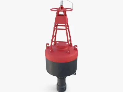 Water buoy v1 Low-poly 3D model