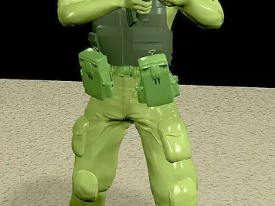 British Soldier re-built 3D model