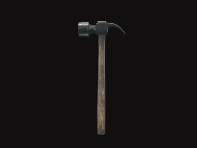 Medieval Hammer  V02 Low-poly 3D model