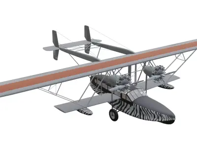 Sikorsky S38 Low-poly 3D model