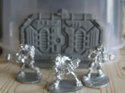 Small sci-fi door for small scale wargames 3D print model purchase