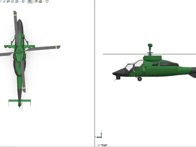 Eurocopter Tiger EC 665 - Airbus Multi-Role Combat helicopter 3D model