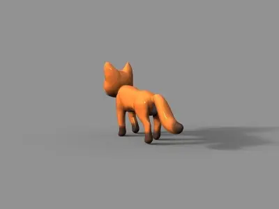 Fox toy 3D model