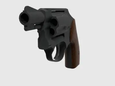revoler 40 Low-poly 3D model