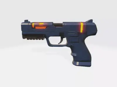 scifi pistol 3D model