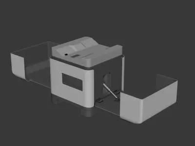 Autonomous Drone Dock Station 3D Model 3D model