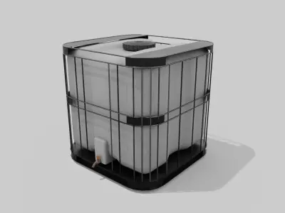 Liquid storage Low-poly 3D model