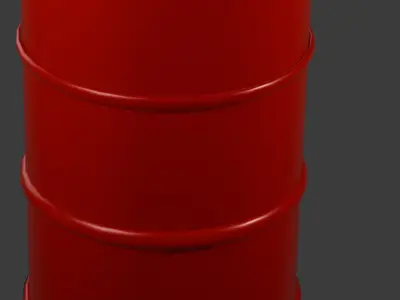 Barrel metal 3d Free low-poly 3D model