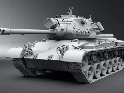 M47 Patton Scale model   3D print model