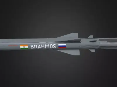BrahMos  missile Low-poly 3D model