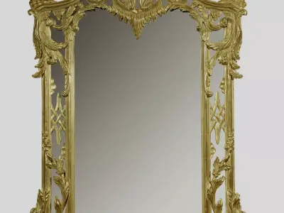 Antique mirror 3D model