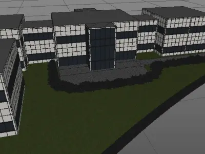 Office buildings 3D model