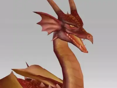 3D Dragon Free low-poly 3D model