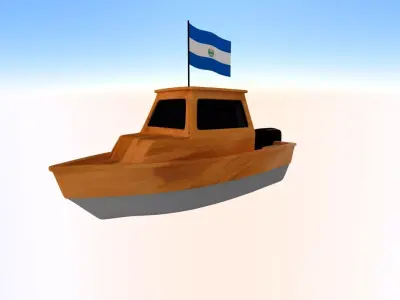 Salvador Fishing Boat 3D model