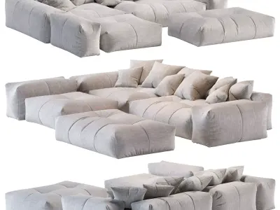 Pixel Corner Sofa Saba 3D model