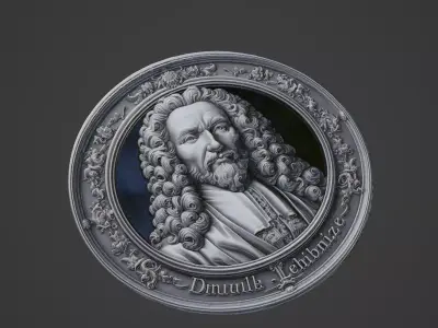 Leibniz Medallion 3D print model purchase