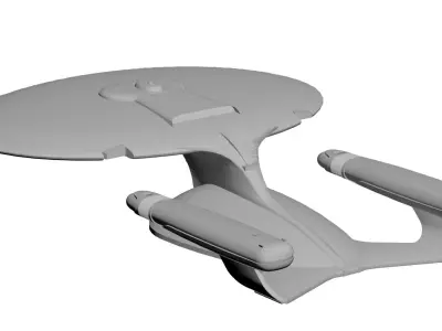 USS Enterprise Star Trek Low-poly 3D model