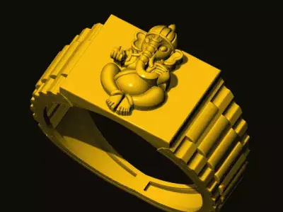 ganesh ring 3D print model
