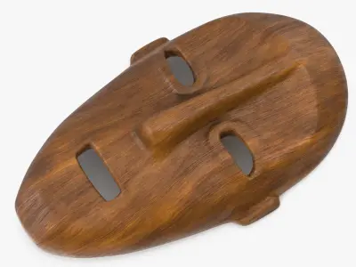  African Congo Mask 4 Wood 