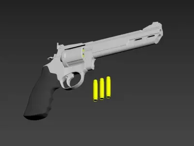 Revolver 3D 3D model purchase