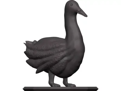 Duckk statue of goose 3D model