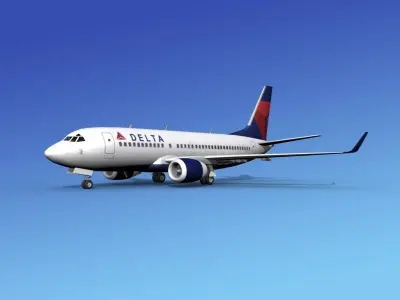 Boeing 737-700ER Delta Airlines 1 3D model