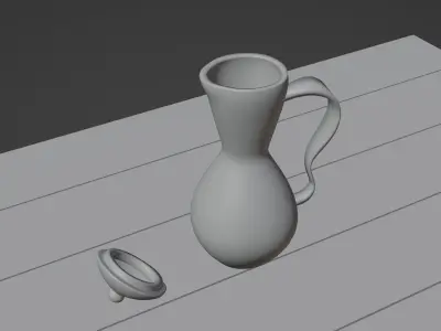 A rusted vase 3D model