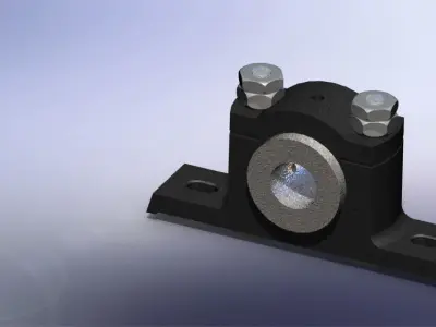 plummer block 1 Free 3D model