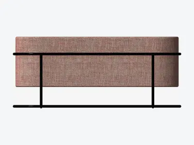 Furniture - Bench - Contemporary - Stackable - Type 1 Low-poly 3D model
