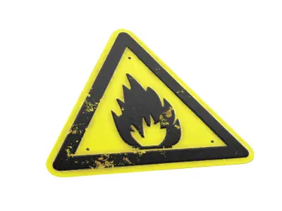 Sign  Danger Package  Low-poly 3D model