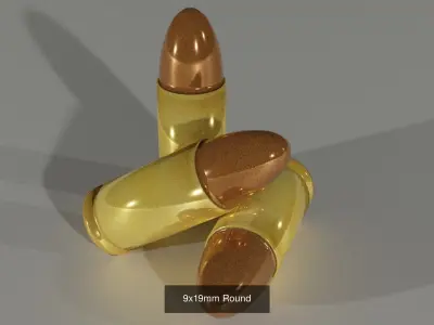 BULLETS three 3D Model Pack